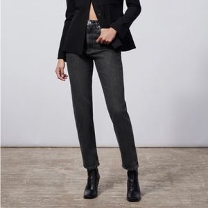 Zara The 90s Mom Fit Jeans Black - REF 9863/254